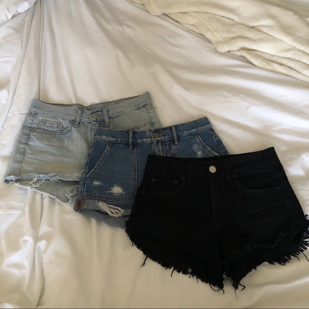 AMERICAN EAGLE, GAP, PACSUN DENIM SHORTS BUNDLE